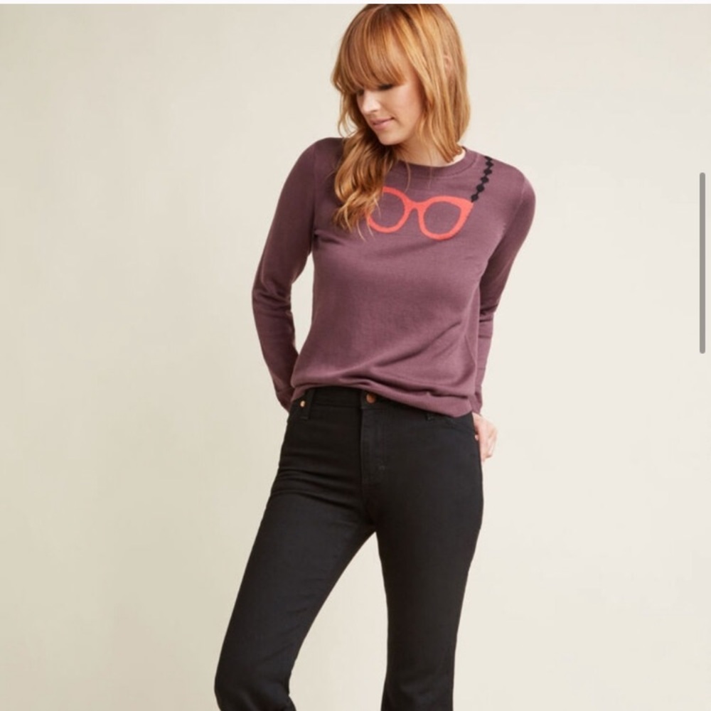 Quirky Glasses Pullover Sweater